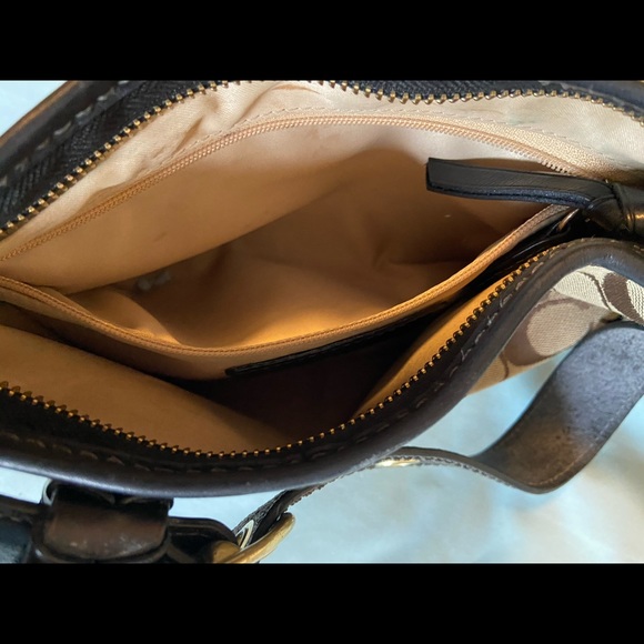 Brown and tan coach handbag - Picture 2 of 5